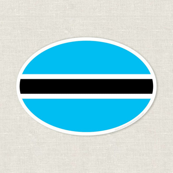 Botswana flag sticker