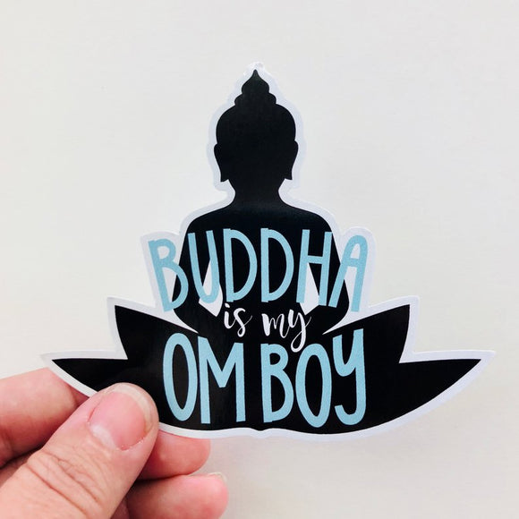 buddha is my om boy sticker