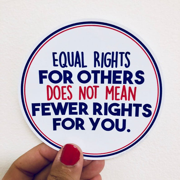 equal rights for others sticker