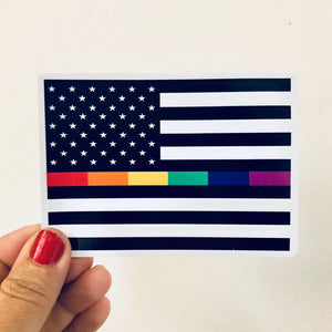 equality pride flag sticker