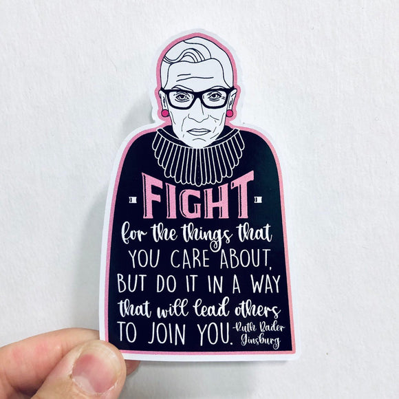 fight for what you believe in sticker