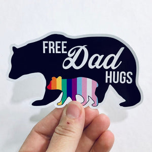 free dad hugs sticker