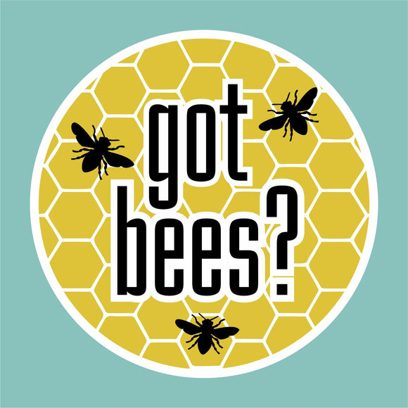 got bees? honeycomb sticker