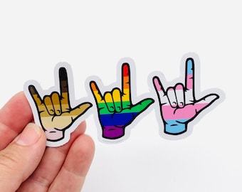 I love you everybody ASL sticker