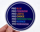 pro social justice sticker