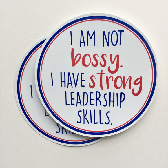 I am not bossy sticker