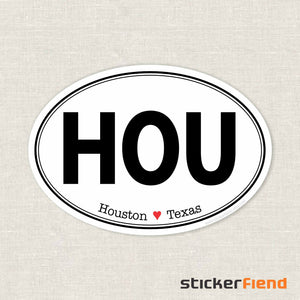 Texas HOU Houston sticker