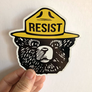Bear resist sticker