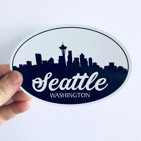 Washington Seattle skyline sticker