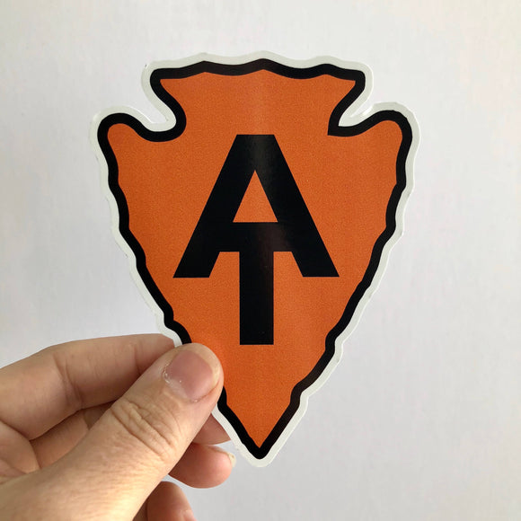 Appalachian Trail arrowhead sticker