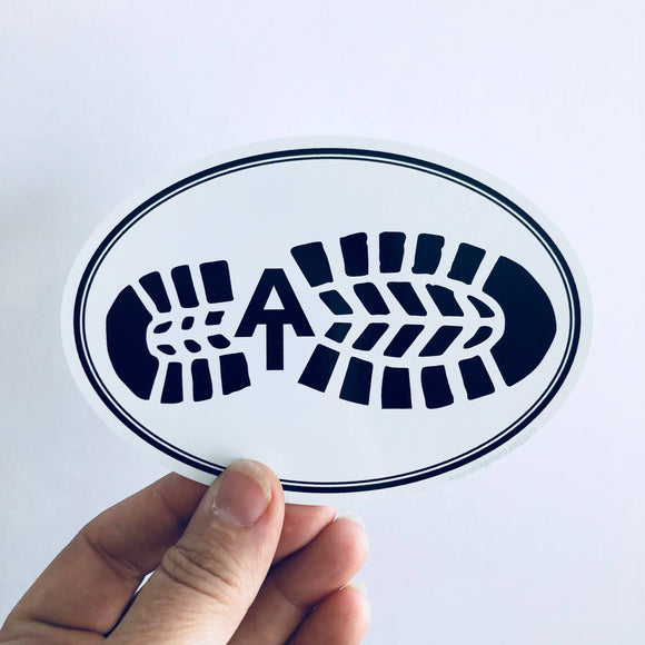 Appalachian Trail boot print sticker