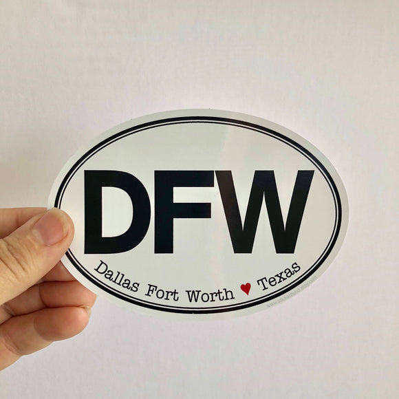 Texas DFW Dallas Fort Worth sticker