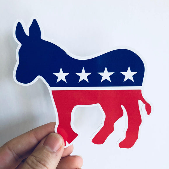 democratic donkey sticker