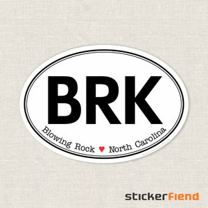 North Carolina BRK Blowing Rock sticker