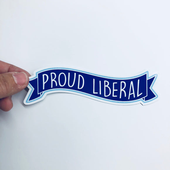 proud liberal sticker