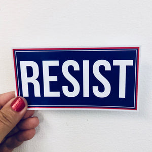 resist rectangle sticker