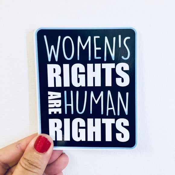 Women's rights are human rights sticker