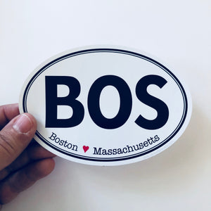 Massachusetts BOS Boston sticker