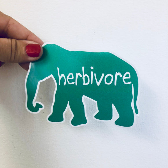 herbivore elephant sticker