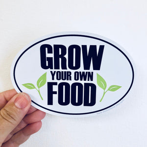 grow your own food sticker
