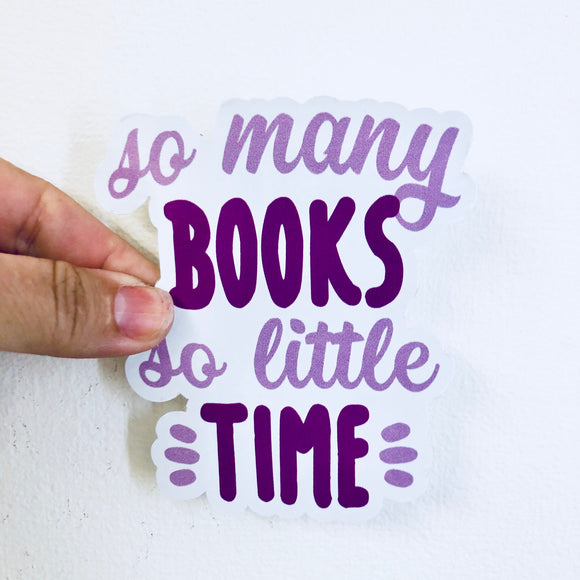 so many books, so little time sticker
