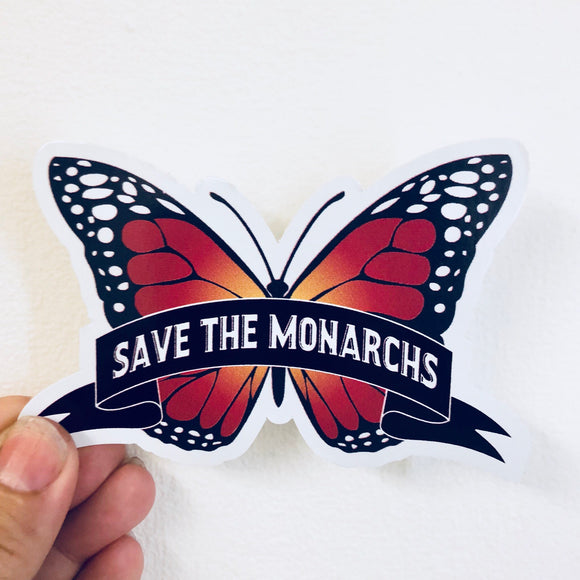 save the monarchs sticker