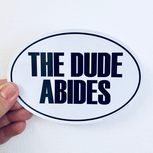 The Dude Abides sticker