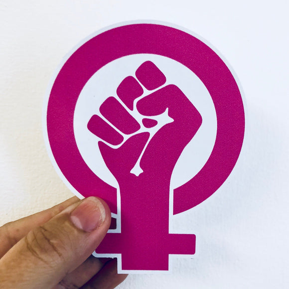 girl power feminist sticker