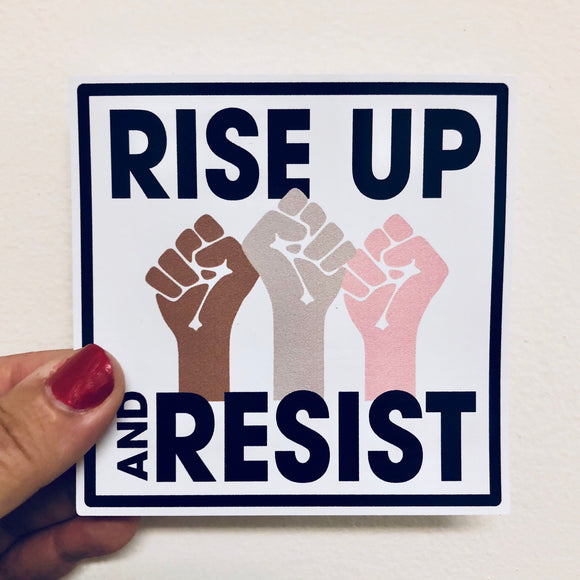 rise up and resist sticker