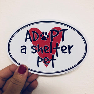 adopt a shelter pet sticker