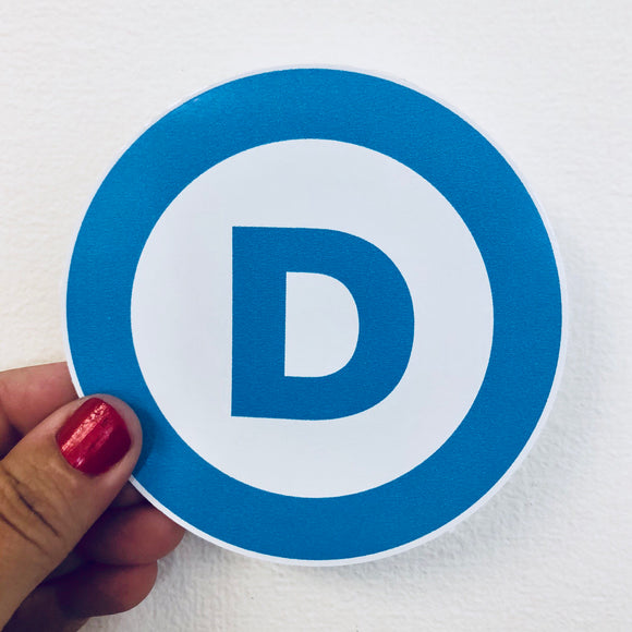 democrat sticker