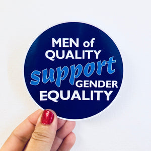 men of quality sticker