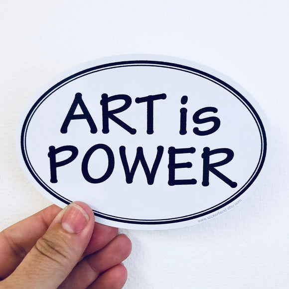 art is power sticker