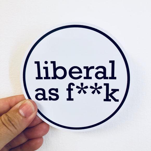 Liberal AF sticker | resistancesticker