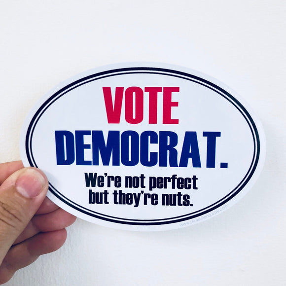 vote democrat sticker
