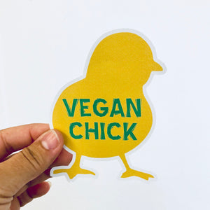vegan chick sticker