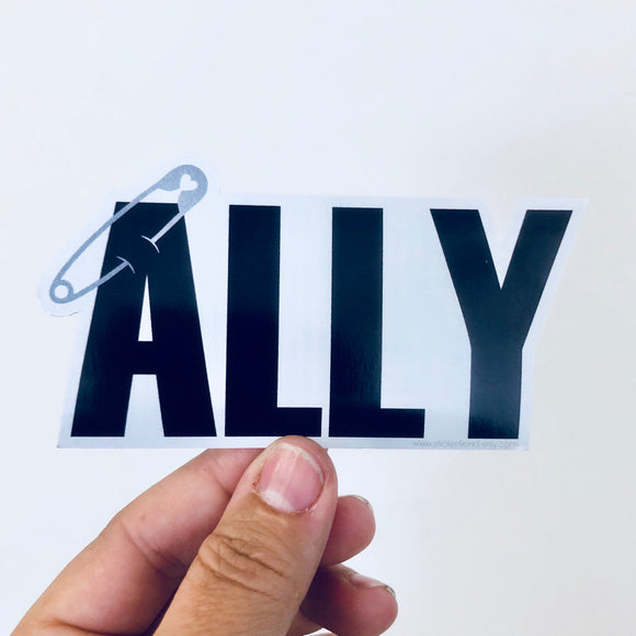ally safety pin sticker