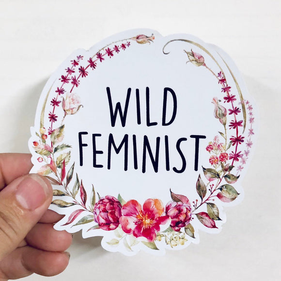 Wild feminist sticker