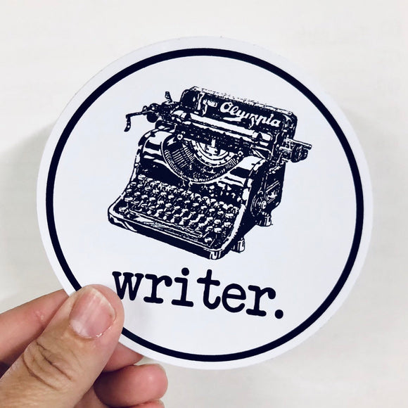 typewriter writer sticker