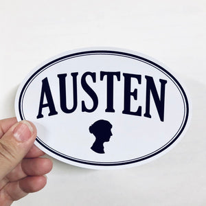 Austen silhouette sticker