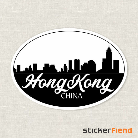 Hong Kong skyline sticker