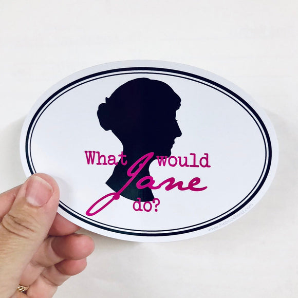 What would Jane do? sticker