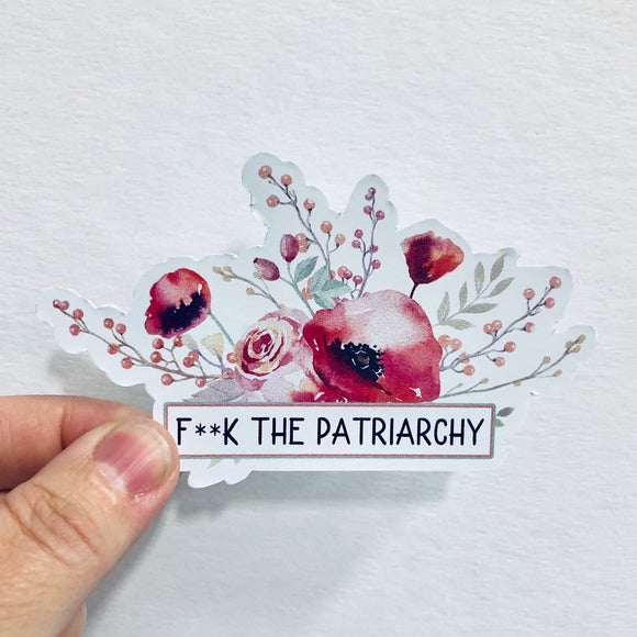 F**k the patriarchy sticker