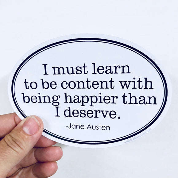 I must learn to be content sticker