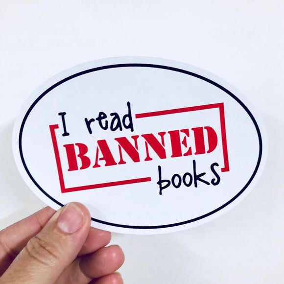 I read banned books sticker