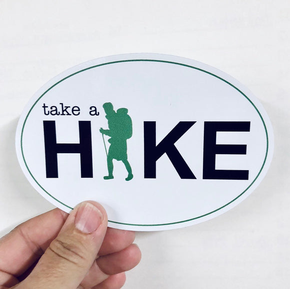 take a hike sticker