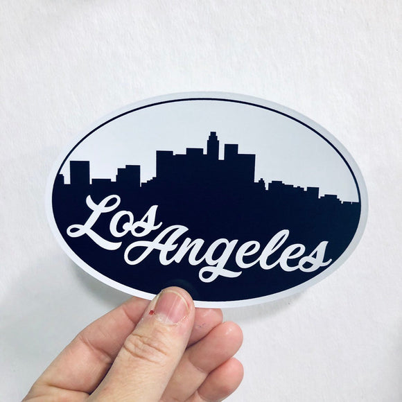 California Los Angeles skyline  sticker