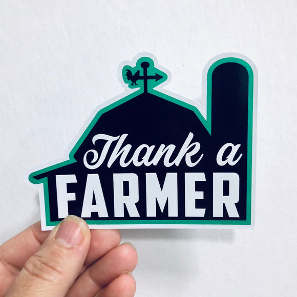 thank a farmer sticker