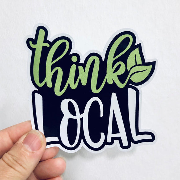 think local sticker