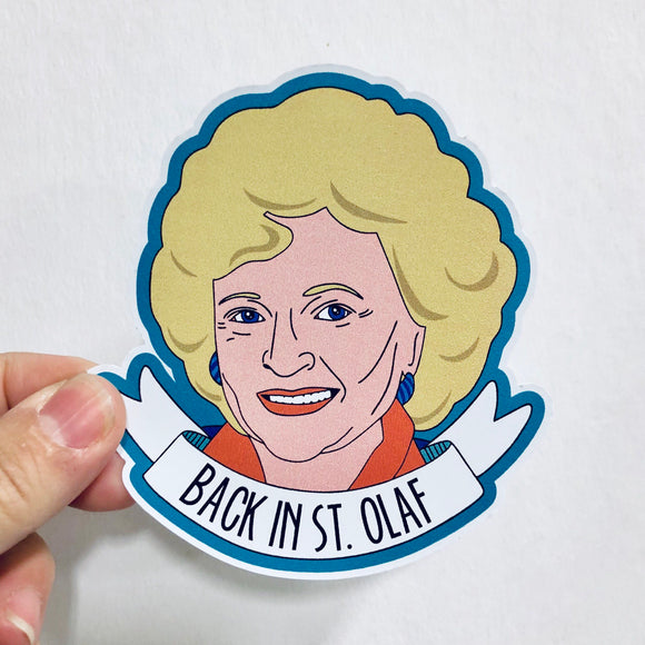 Back in St. Olaf sticker